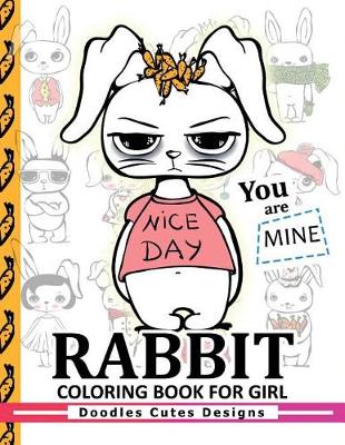 Book cover for Rabbit Coloring Books for girls