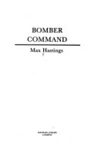 Cover of Bomber Command