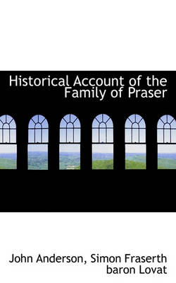 Book cover for Historical Account of the Family of Praser