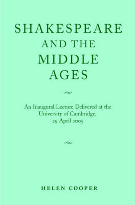 Book cover for Shakespeare and the Middle Ages