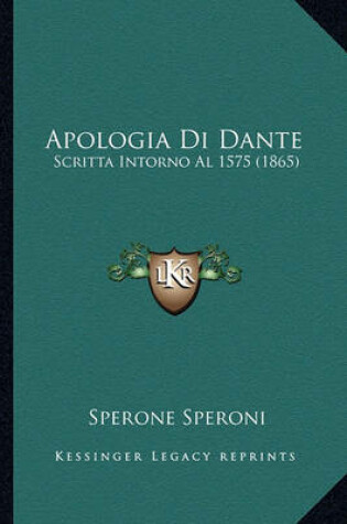 Cover of Apologia Di Dante