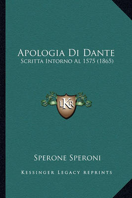 Book cover for Apologia Di Dante