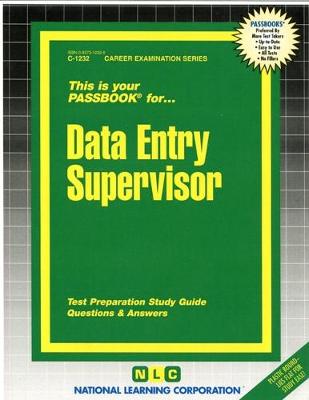 Book cover for Data Entry Supervisor