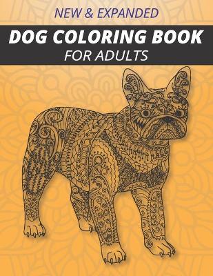 Book cover for Dog Coloring Book for adults