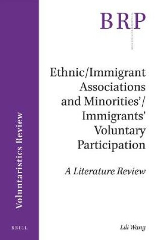 Cover of Ethnic/Immigrant Associations and Minorities'/Immigrants' Voluntary Participation