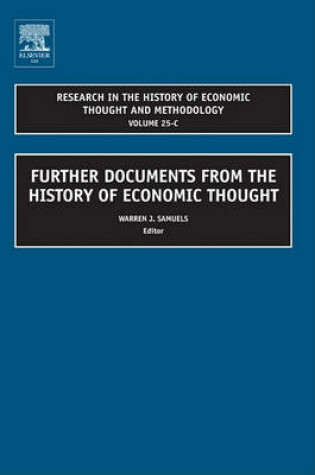 Cover of Further Documents from the History of Economic Thought