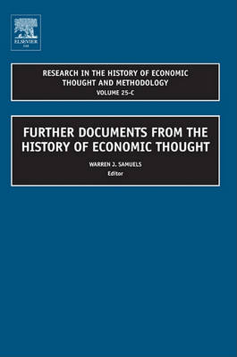 Book cover for Further Documents from the History of Economic Thought