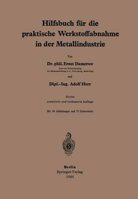 Book cover for Hilfsbuch Fur Die Praktische Werkstoffabnahme in Der Metallindustrie