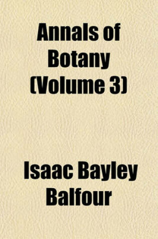 Cover of Annals of Botany (Volume 3)