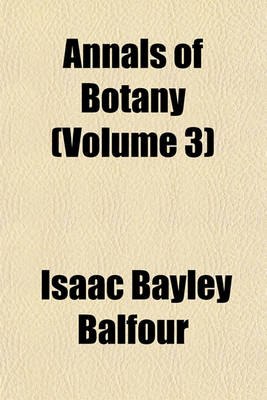 Book cover for Annals of Botany (Volume 3)