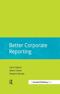 Cover of Better Corporate Reporting