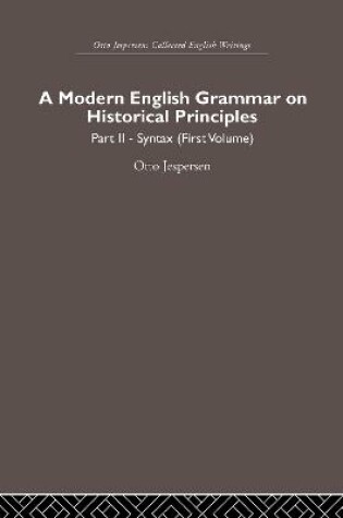 Cover of A Modern English Grammar on Historical Principles