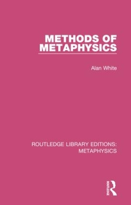 Cover of Methods of Metaphysics