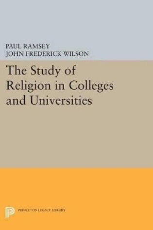 Cover of The Study of Religion in Colleges and Universities