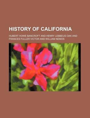 Book cover for History of California (Volume 3; V. 20)