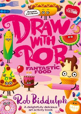 Book cover for Draw With Rob: Fantastic Food