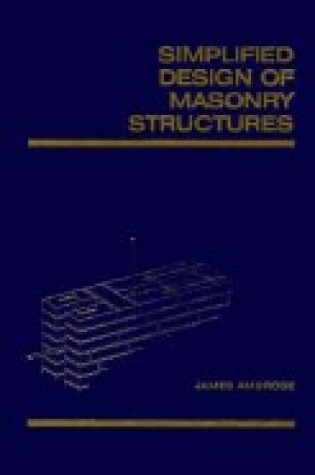 Cover of Simplified Design of Masonry Structures