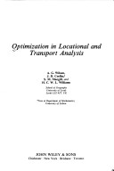 Book cover for Optimization in Locational and Transport Analysis