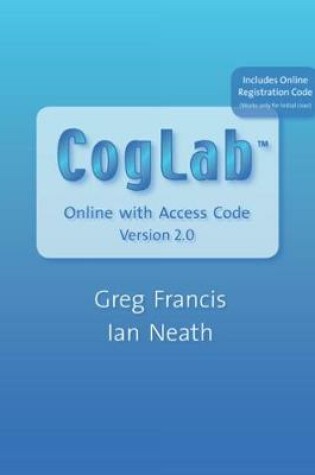Cover of CogLab Online Version 2.0 (with Printed Access Card)