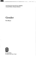 Book cover for Gender