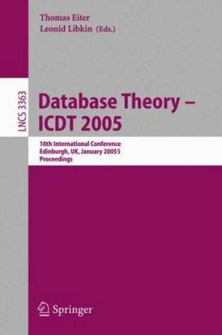 Cover of Database Theory