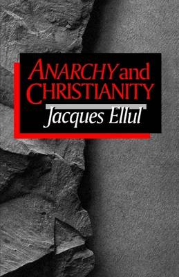 Book cover for Anarchy and Christianity