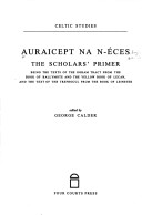 Cover of Auraicept Na N-Eces