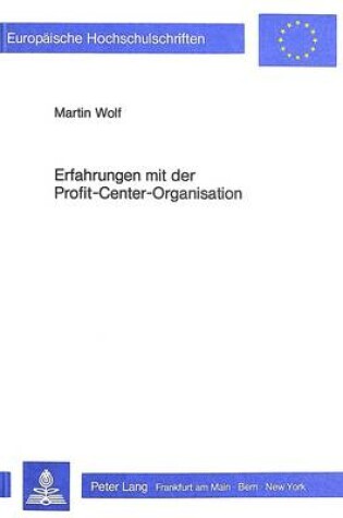 Cover of Erfahrungen Mit Der Profit-Center-Organisation