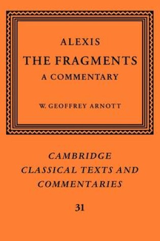 Cover of Alexis: The Fragments
