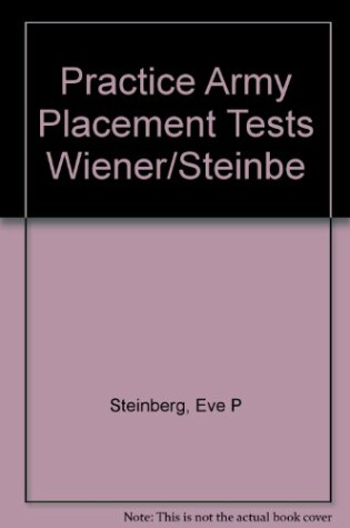 Cover of Practice Army Placement Tests Wiener/Steinbe