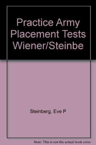 Book cover for Practice Army Placement Tests Wiener/Steinbe