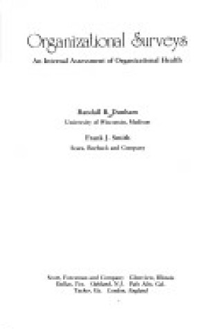 Cover of Organizational Surveys