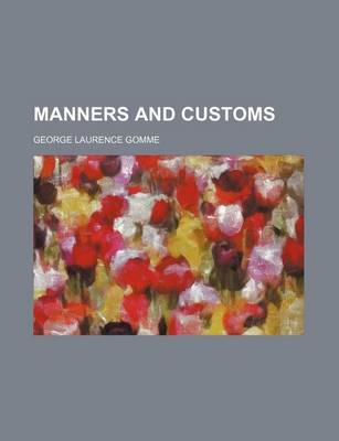 Book cover for Manners and Customs
