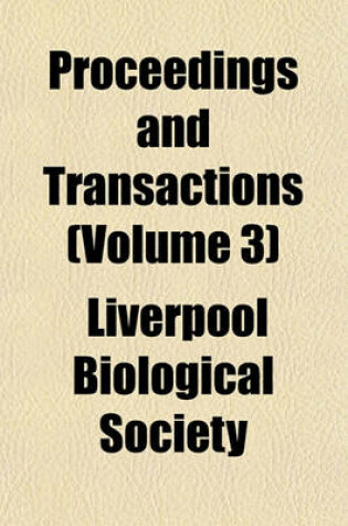 Cover of Proceedings and Transactions (Volume 3)