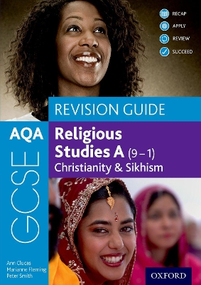 Book cover for AQA GCSE Religious Studies A (9-1): Christianity & Sikhism Revision Guide