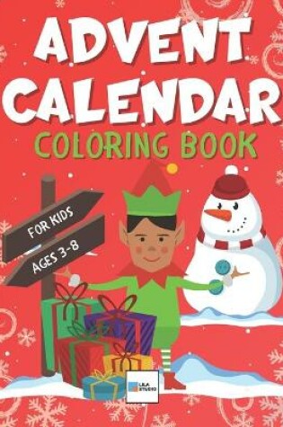 Cover of Advent Calendar Coloring Book for Kids