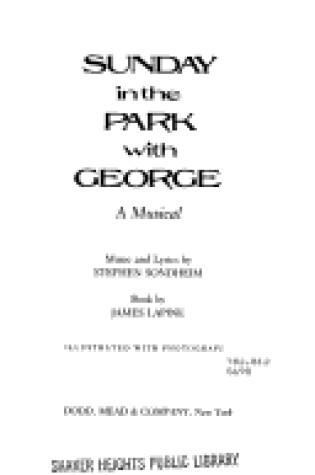 Cover of Sunday in the Park with George