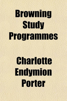 Book cover for Browning Study Programmes