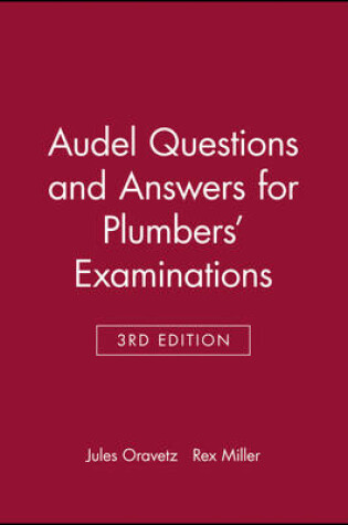 Cover of Audel Questions and Answers for Plumbers' Examinations