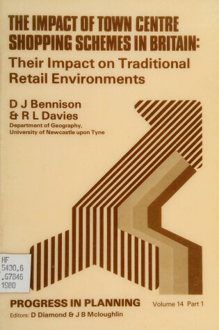 Cover of Impact of Town Centre Shopping Schemes in Britain