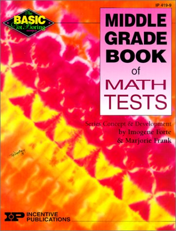 Book cover for Middle Grade Book of Math Tests