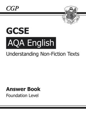 Book cover for GCSE AQA Understanding Non-Fiction Texts Answers (for Workbook) - Foundation (A*-G course)