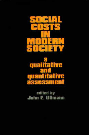 Cover of Social Costs in Modern Society