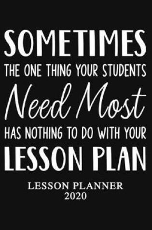 Cover of Lesson Planner 2020