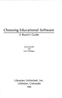 Book cover for Choosing Educational Software