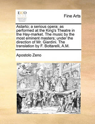 Book cover for Astarto; A Serious Opera
