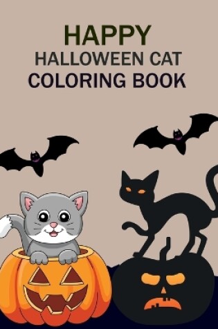 Cover of Happy Halloween Cat Coloring Book