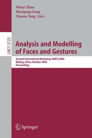 Cover of Analysis and Modelling of Faces and Gestures