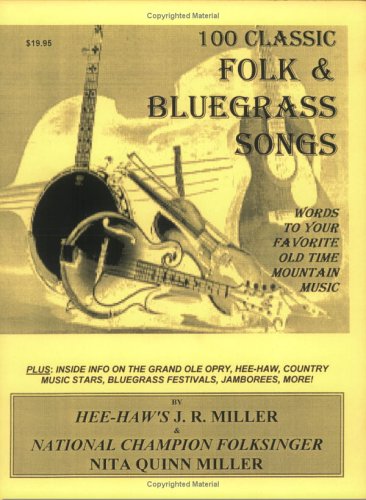 Book cover for 100 Classic Folk and Bluegrass Songs