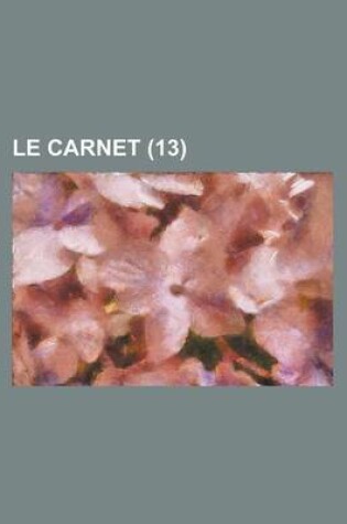 Cover of Le Carnet (13)